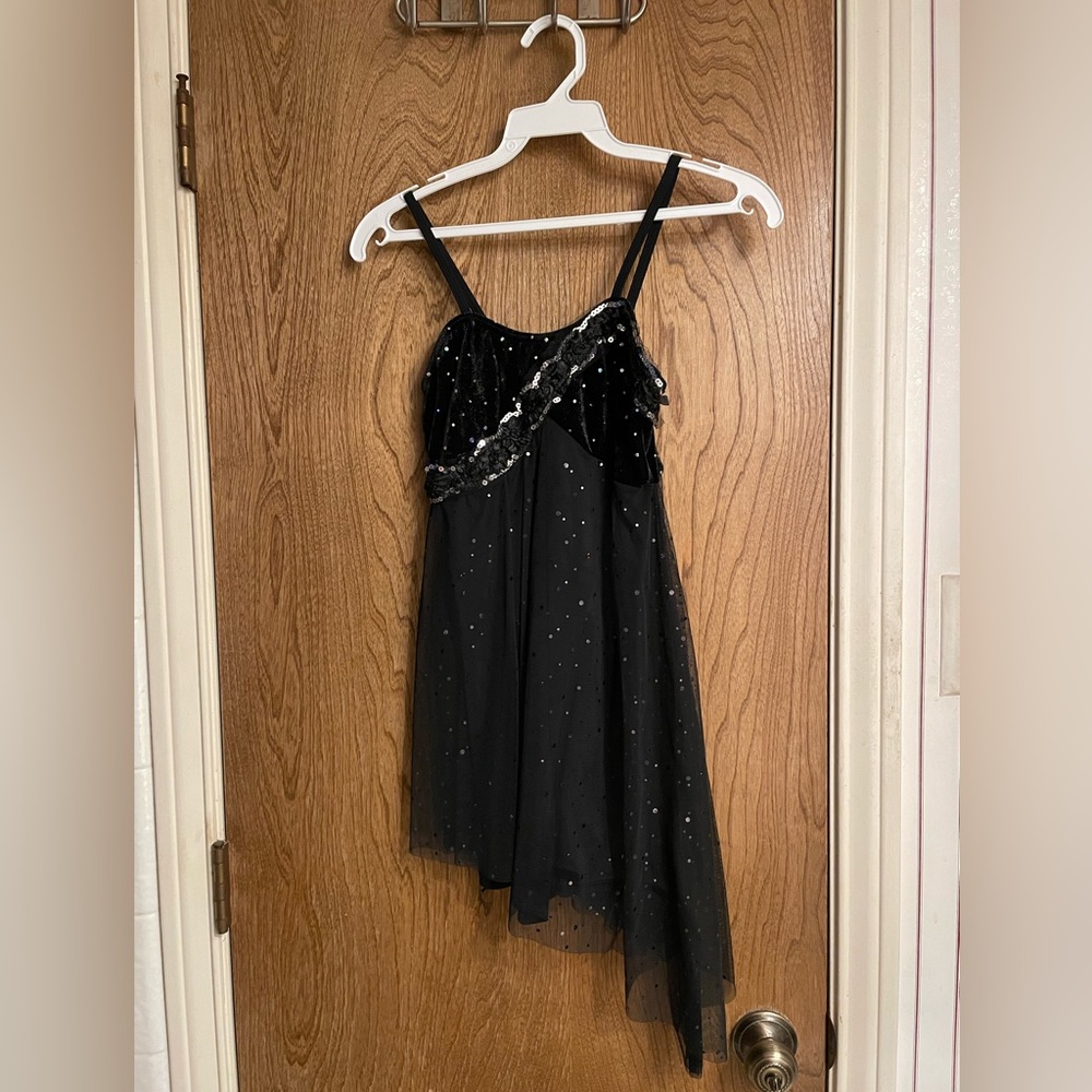 Weissman Dance Costume Black with Sequins